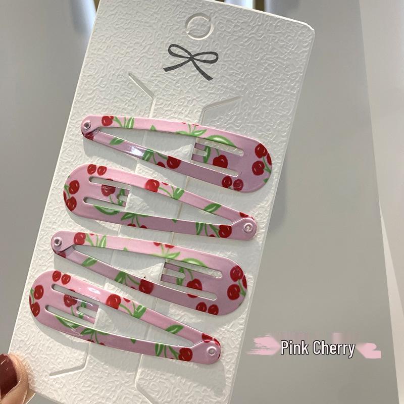 6cm Polka Dot & Leopard Print Water Drop Hair Clips - BB Hair Accessories