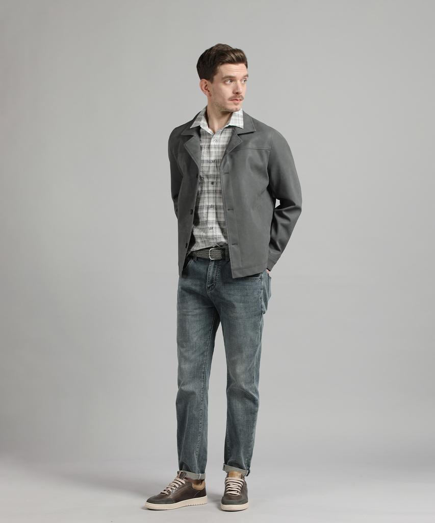 PANICALE Slim Fit Blue Denim Pants