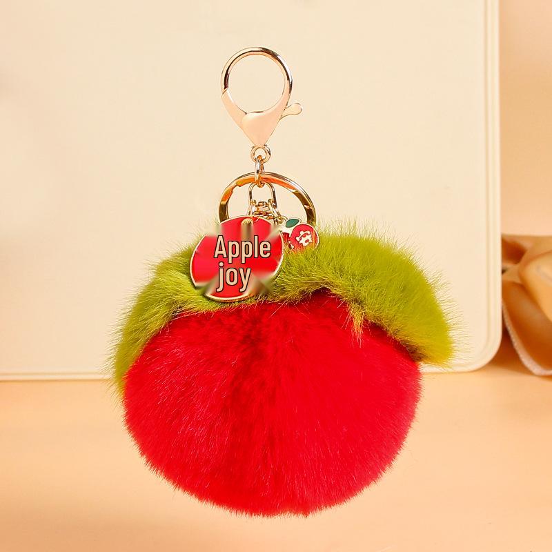 

Плюшевый брелок-шарм в виде хурмы - Милый подарок для студента