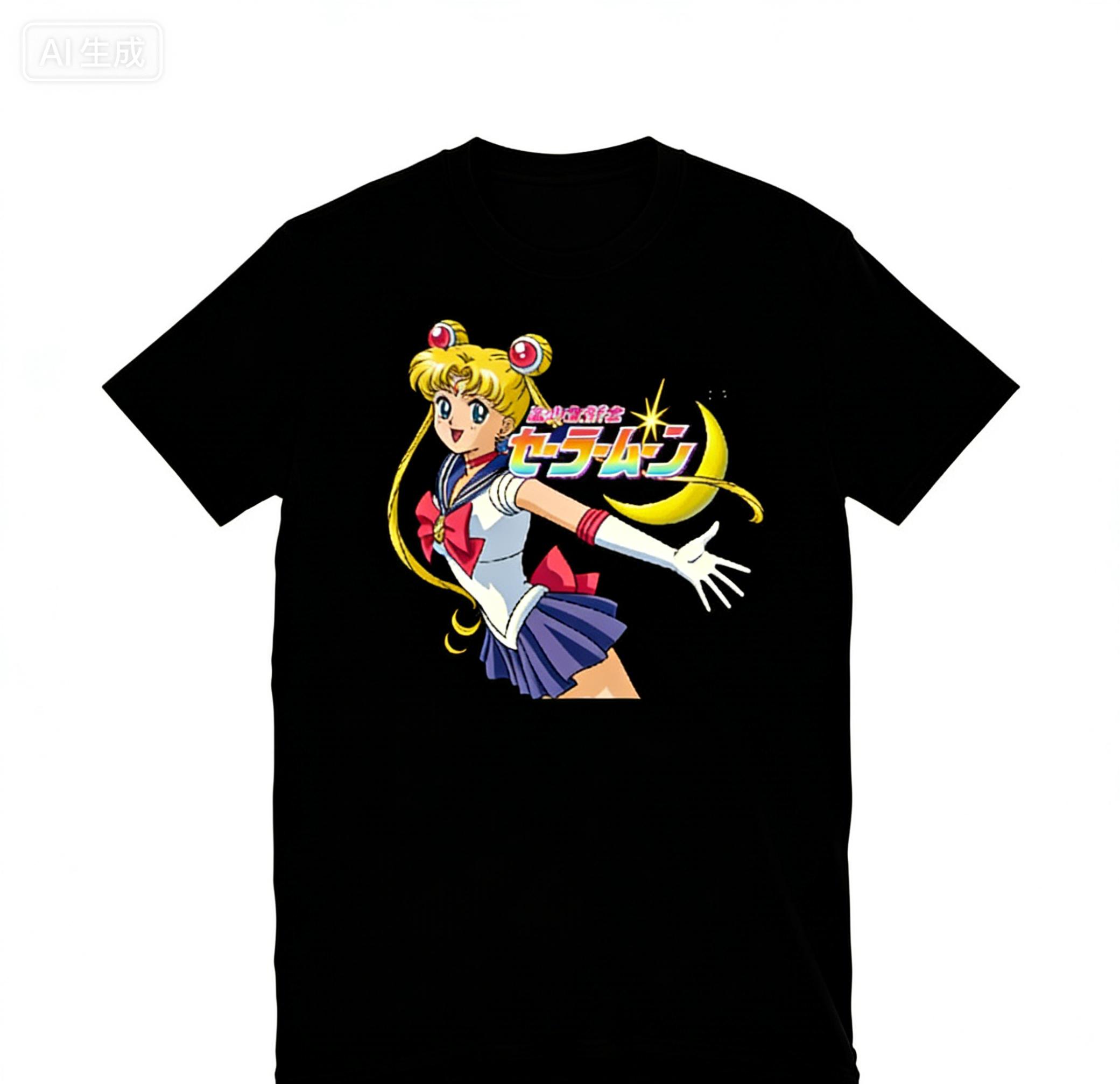 

Comfortable Sailor Moon Japanese Pixel Art Streetwear Shirt Artemis Wands 2026 New Cotton Summer Unisex and Women TShirt 4XL