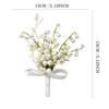 Uflower Groom Groomsmen Guest Boutonniere Set, Artificial Flowers for Wedding, Prom, Homecoming,Anniversary, Graduation