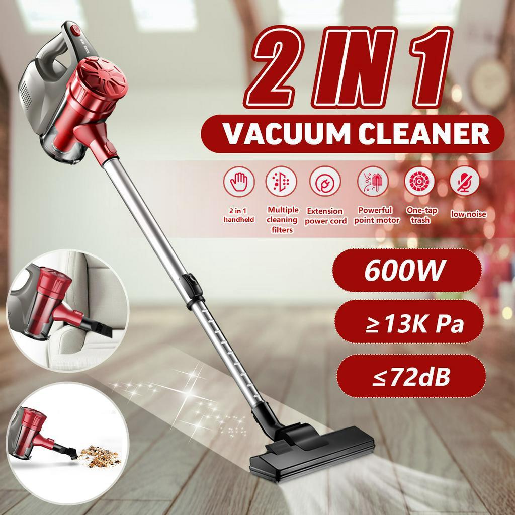 600W 13000pa Handheld Vacuum Cleaner Powerful Dry Stick Vac Home Bagless Handheld Low Noise Dust Collector 2 In 1 120x22cm