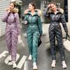 Russian Cross-Border Winter Outdoor Ski Suit Women's Fleece Set Korean Style Casual Winter Coat
