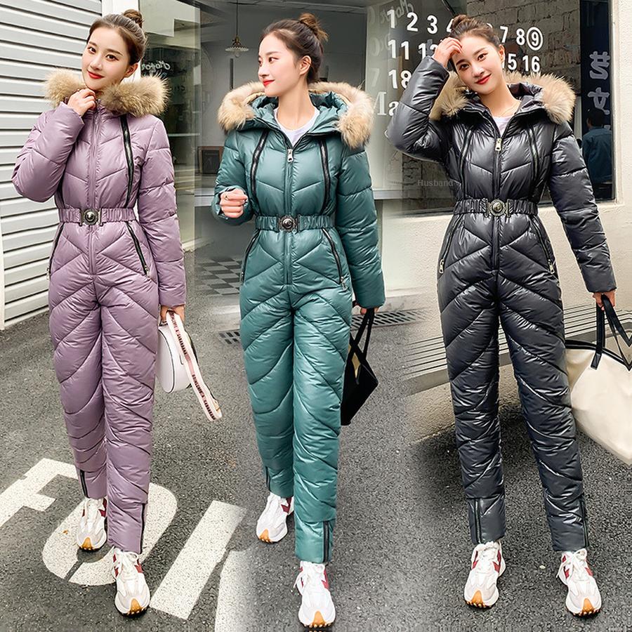 Russian Cross-Border Winter Outdoor Ski Suit Women's Fleece Set Korean Style Casual Winter Coat