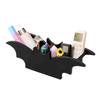 Desktop Storage Box Black Gothic Bat Shape Tray Elegant Mysterious Makeup Organizer for Bathroom Decor