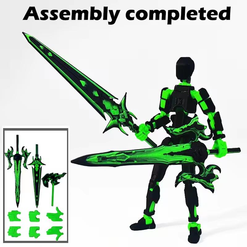 Dummy 13 Figure Multi Color Movable 3D Printed Jointed Shapeshift DIY Action Figure Lucky Figure Special Desktop Decoration Home