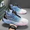 Rotary Buckle Men's Shoes 2025 New Summer Breathable Men's Sports Casual Running Heightening Mesh Dad Shoes