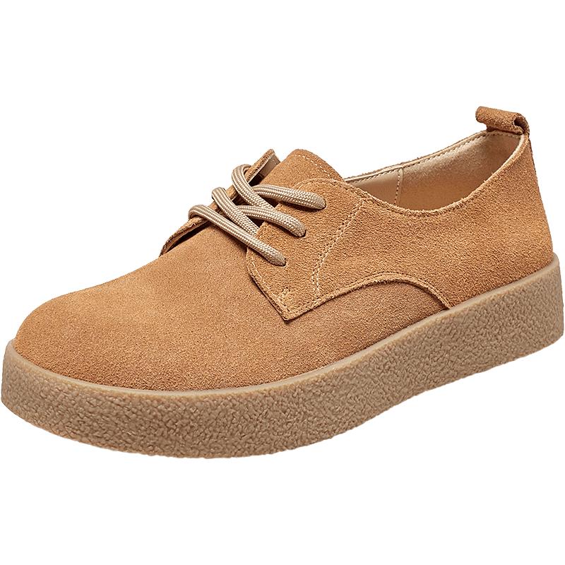 Yearcon Women s Retro Thick-Soled Casual Loafers 37