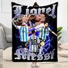 Coperta in Flanella Celebrazione Messi dell'Argentina - Morbida e Adatta per Divani, Letti, Uffici, Viaggi, Tutte le Stagioni, Ottimo Regalo per Feste e Compleanni.