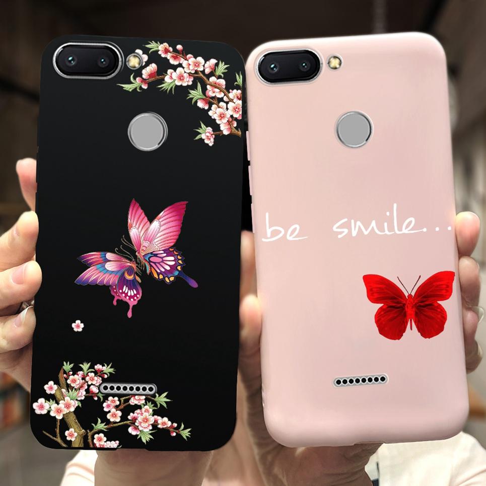 For Cover Xiaomi Redmi 6 6A 6Pro Bumper Shell Fashion Stylish Design Phone Cover For Redmi6 Redmi6a Soft Liquid Silicone Fundas