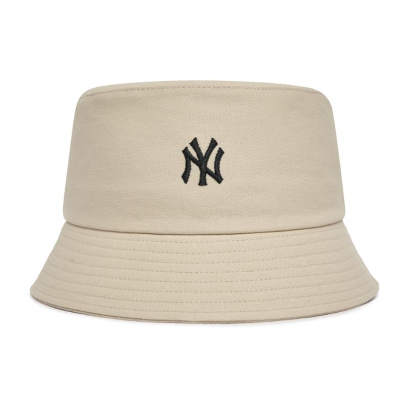 MLB Cotton Bucket Hats Unisex Khaki Fashion 3AHT7702N-50BGL