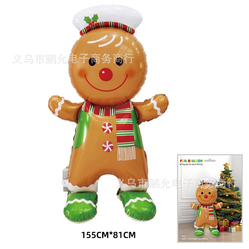 60Inch Christmas Decorative Aluminum Foil Balloons Santa Claus Snowman Xmas Celebration Balloon Home Party Christmas Decoration