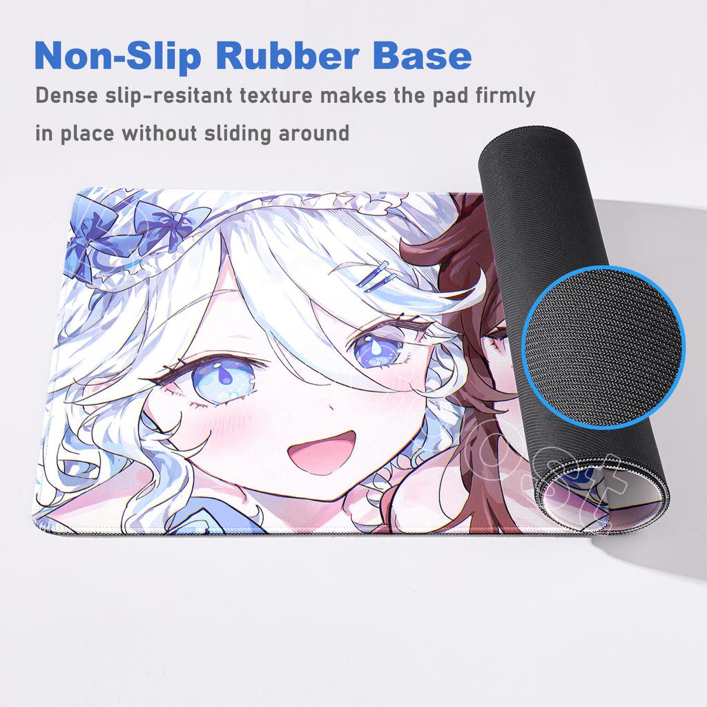 New Wallpaper Gamer Genshin Furina Mouse Pad Anime Gaming Mouse Pad HD Printing Table Pads Rubber Desktop XXL Mousepad Desk Mats