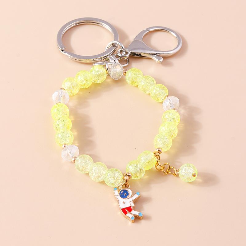 Cute Handmade Pearl Bowknot Keychain Women Girl Key Ring for Car Key Holder Handbag Accessories DIY Jewelry Gift
