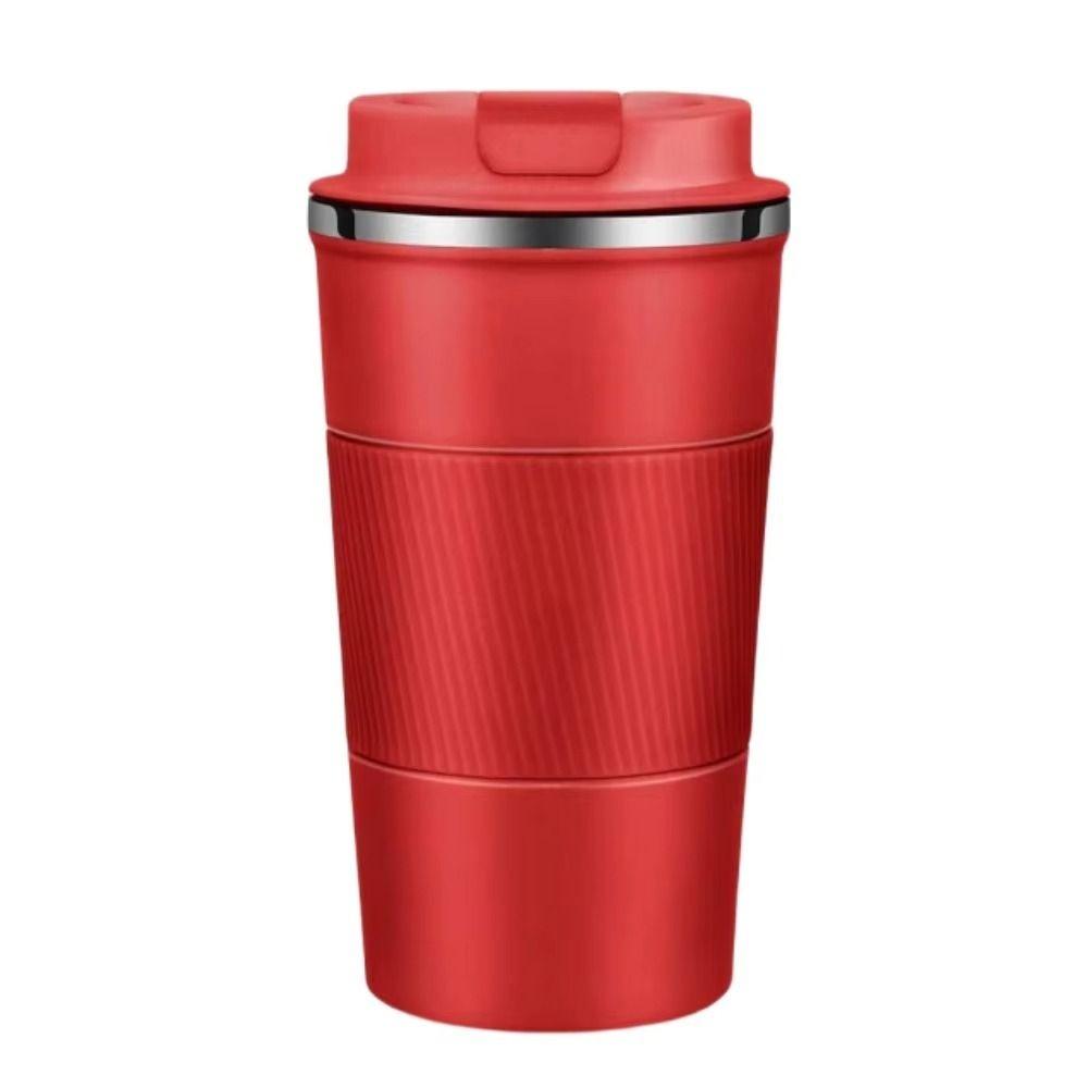 Double-layer Coffee Thermos 380ml/510ml Travel Thermal Mug Reusable Insulated Cup  Car Use