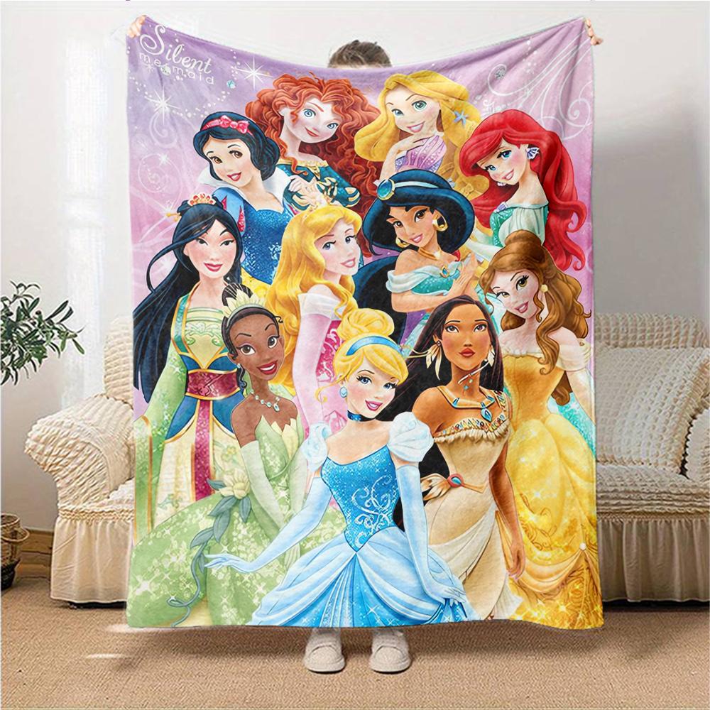 1Pc Magic Frozen Kingdom Blanket For Couch Bed Plush Cozy Fuzzy Blanket Super Soft Warm Blankets For Fall And Winter 091868