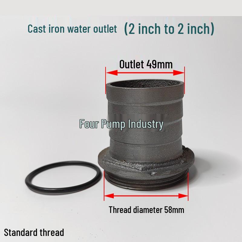 2-inch To 1-inch Cast Iron Elbow for Submersible Water Pump