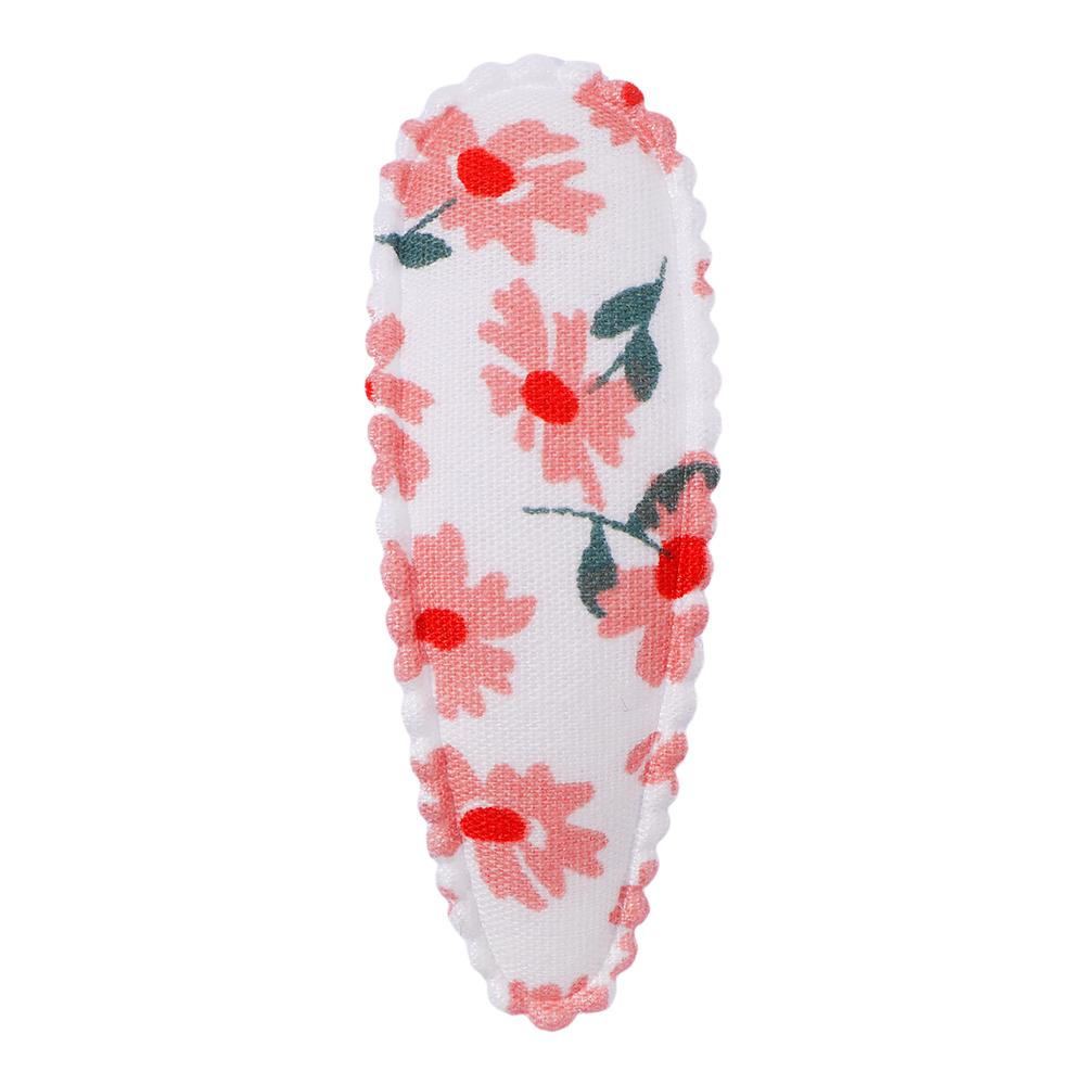 2/4/6Pcs/Lot Hair Clip New Print Cotton Alloy Hair Bow Snap Set Fabric Plaid Hairpins Girls Kids Headwear Baby Hair Accessories