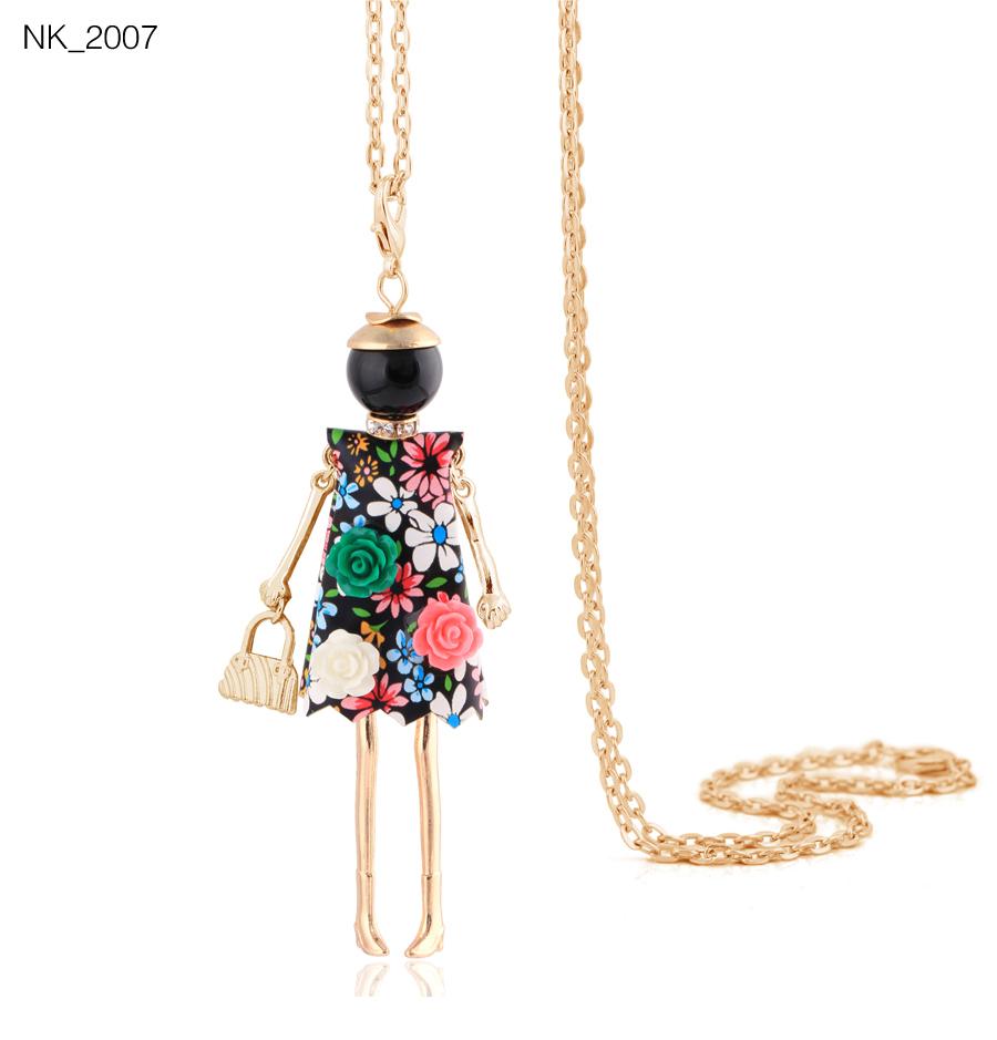 Cute Women Necklace Statement Lady Charm Long Trendy Necklace New Fashion Female Big Pendant Lovely Jewelry Gift