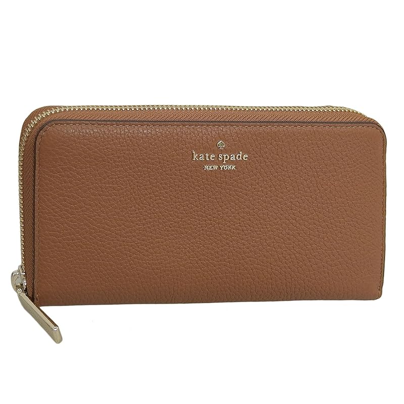 

[Kate Spade] wallet ladies round zipper long wallet outlet brand leather brown Lena large continental wallet KH786 200 kate spade [product]