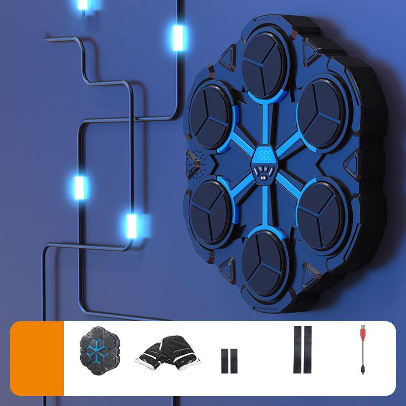 

Музыкальный боксерский автомат, Музыкальный тренажер для бокса с ритмичной подсветкой, Умное Bluetooth боксерское оборудование с перчаткой, Спортивная игрушка в подарок для возрастов B