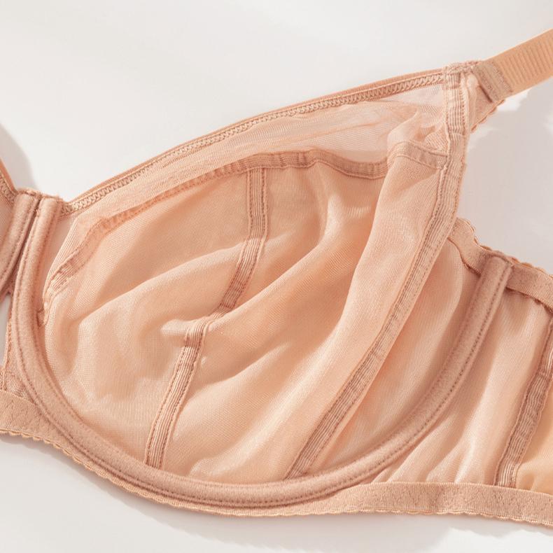 Große Größen Dessous für Frauen Anti-Hängend Sammelnd Atmungsaktiver BH Dünner Vollschalen-BH
