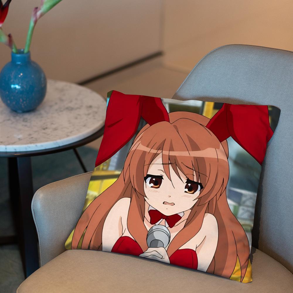 The Melancholy of Haruhi Suzumiya Cushion Cover 2-in-1 Reversible Plush Pillow Cover | Car/Sofa/Bed | Perfect Gift