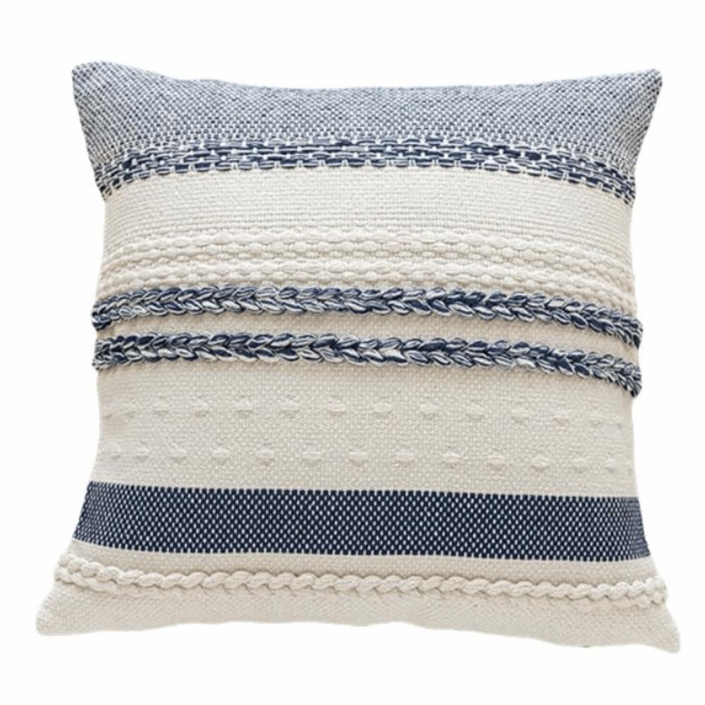 Strukturiertes Design Boho Wurfkissenbezüge 18x18 Zoll Strukturierter gestreifter Kissenbezug Heimdeko