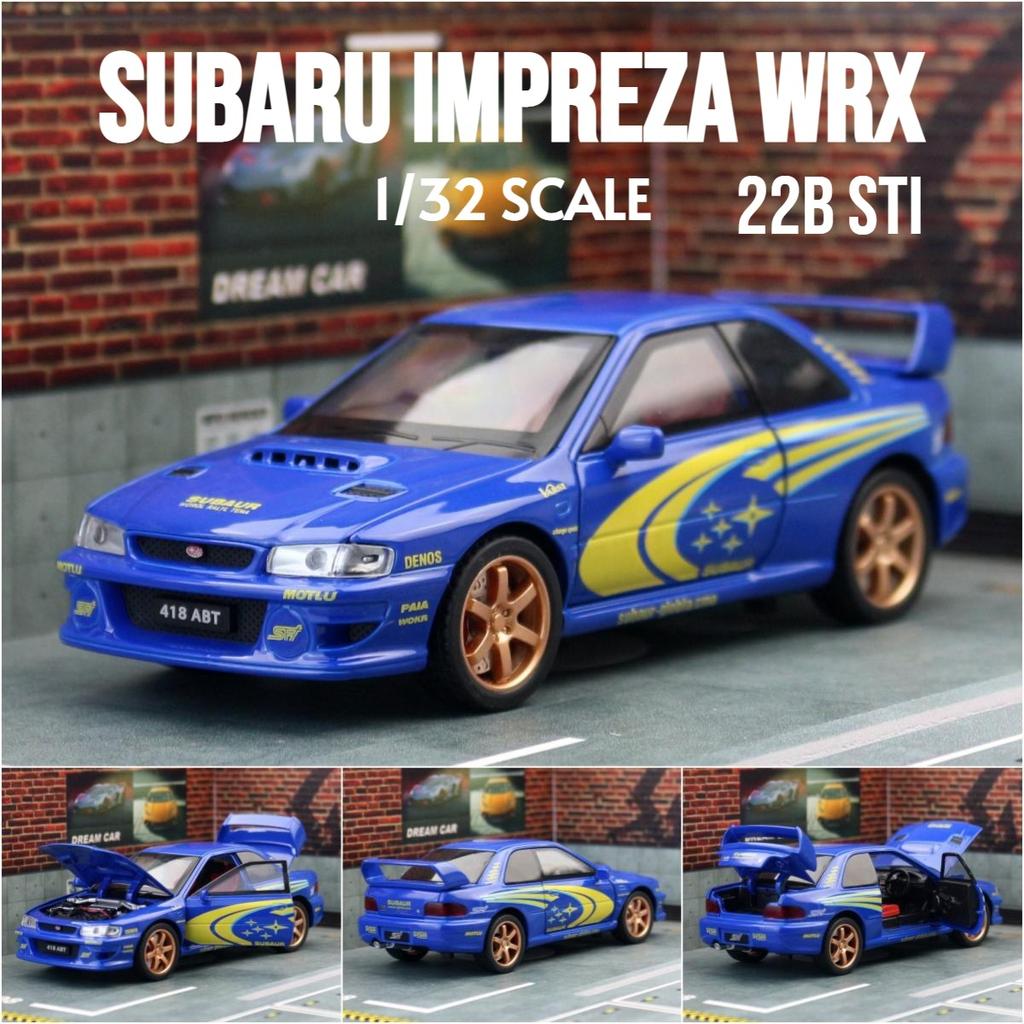 Simulation 1/32 Subaru Impreza Rally Edition Alloy Sports Car Model Ornament Toys Children Boy Diecast Toy Vehicle Home Decor