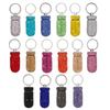 Portable Glittering Pills Organizer Small Waterproof Travel Medicine Holder with Keyring for Camping Adventures