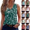 Womens Tank Tops Sleeveless Loose Fit Tops V Neck Pleated Shirts Basic Tees