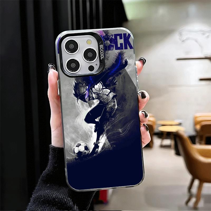 

Blue L-Lock Shidou Ryusei Shockproof Phone Case for iPhone 17 Air 16 16E 15 Pro Max 14 Plus 13 Mini 12 Back Cover Anti Fall Fund iPhone 12 Pro