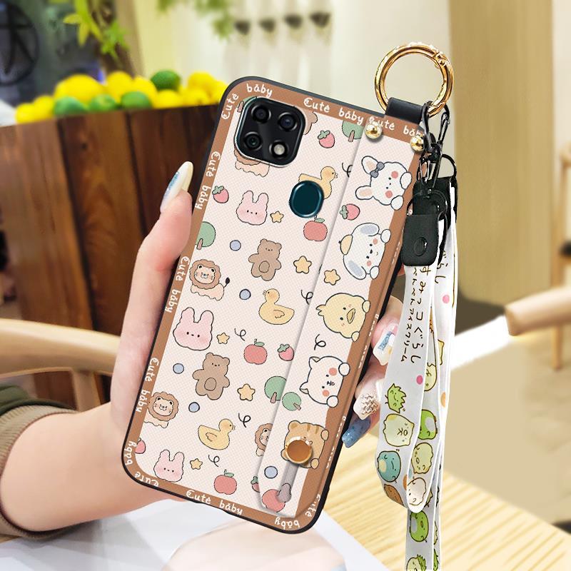 Waterproof Wrist Strap Phone Case For ZTE Blade V2020 Vita/Blade20 Smart/10 Smart Fashion Design Anti-knock Ring Cartoon