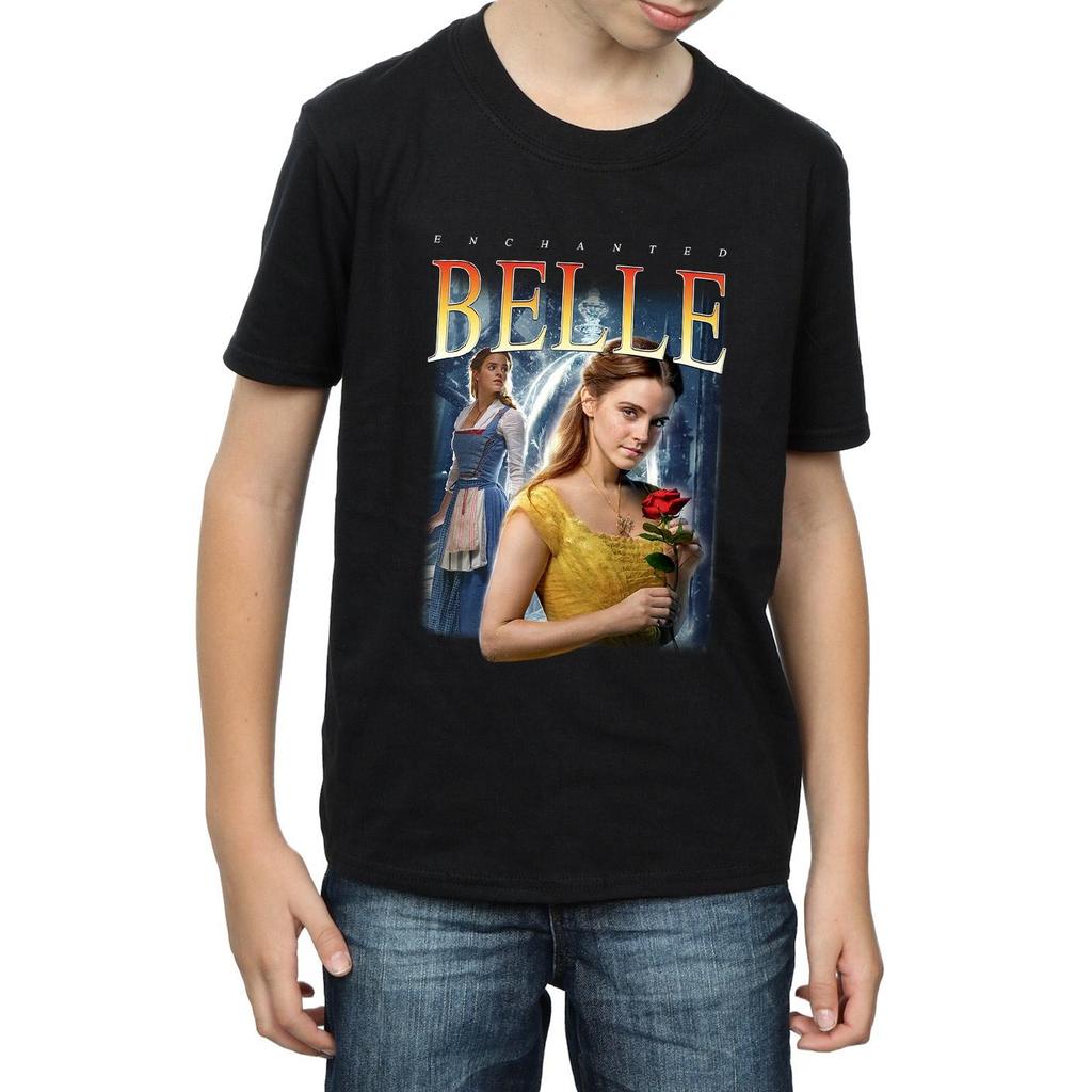 Disney Boys Beauty And The Beast Belle Montage T-Shirt