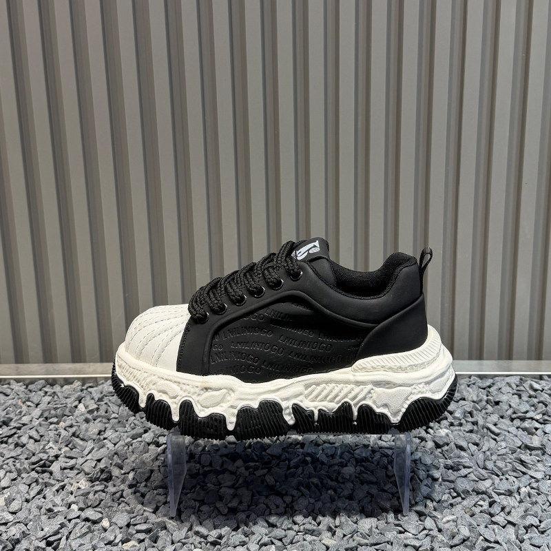 Genuine Shoes Spring New Low-top Dad Shoes Heightening CM Lace-up Casual Shoes