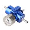 Regulowany regulator ciśnienia paliwa FPR ze stopu aluminium Uniwersalny regulator ciśnienia paliwa FPR z wężem i manometrem 0‑140psi Regulowany regulator ciśnienia FPR