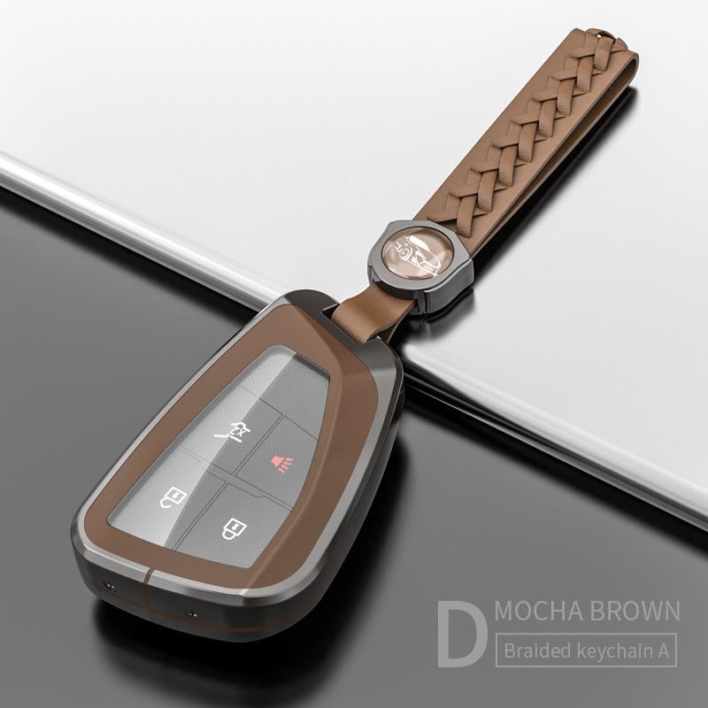 Metal Shell Snap Button Key Case for Buick Envision S and GS 2022 Models