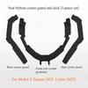 Anti Kick Pads for Tesla Model Y Juniper 2025 Whole Car Nappa Leather Interior Decoration Rear Seat Backrest Mats Accessories