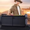 Car Storage Box SUV Cargo Storage Container Storage Tool with Mesh Pocket Car Trunk Organizer Collapsible Auto Accessory
