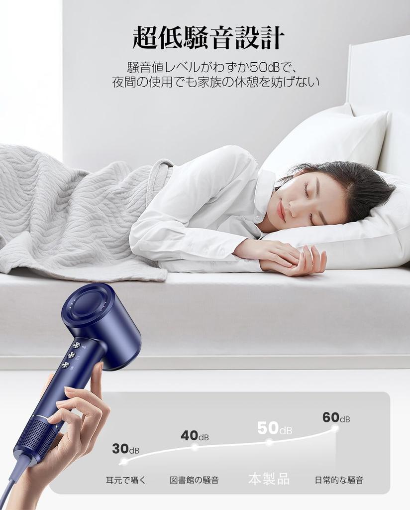 2025 Evolution Model Fast Drying in 20 Seconds Hair Dryer with 200 Million Negative Static NTC Temperature Control Overheat Constant Temperature Hair