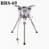 For BRS69 Adjustable Height Outdoor Gas Stove 4360W Foldable Gas Burner Camping Picnic Windproof Stove Cooking Gear