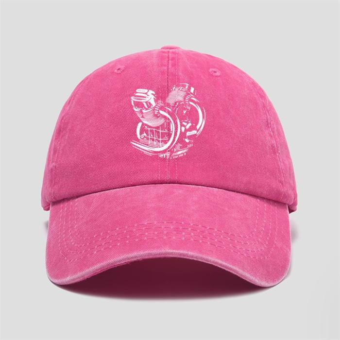 Washed cotton printed Guz motorcycle hat baseball cap men's and women's cap sun hat outdoor sun protection cap