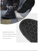 Men's Genuine Leather Black Martin Boots with Velvet, 2022 Spring High-Top Trendy Shoes