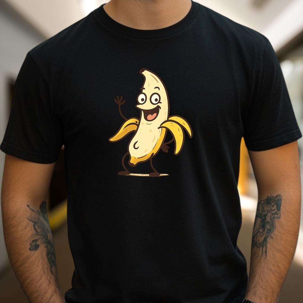 T-Shirt Lustige nackte Banane – Witziges Obst-Motiv mit Humor, Funshirt GeschenkWird in neuem Fenster oder Tab geöffnet