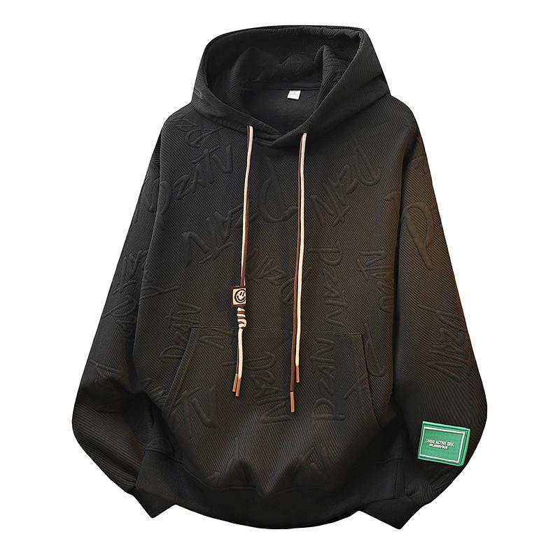 Men's Hooded Long Sleeved Sweater for Spring and Autumn, Casual Loose and Versatile Sweater