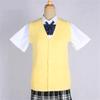Japanese Girl College Students Sweater Waistcoat V-neck JK Uniform Knitted Cardigan Vest Campus Spring And Autumn Daily Clothes