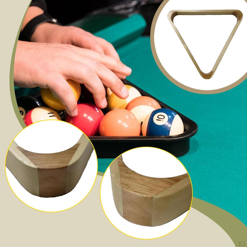 Billiard Pool Ball Rack Table Accessory 15 Triangle Professional Smooth Positioning Frame