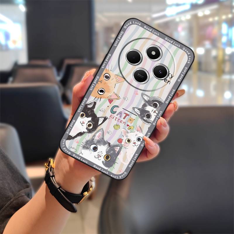 Protective Full Wrap Phone Case For Redmi 14C 4G/14R 5G/A3 Pro 4G/POCO C75 Graffiti Anti-knock Phone Pouch Soft Case TPU