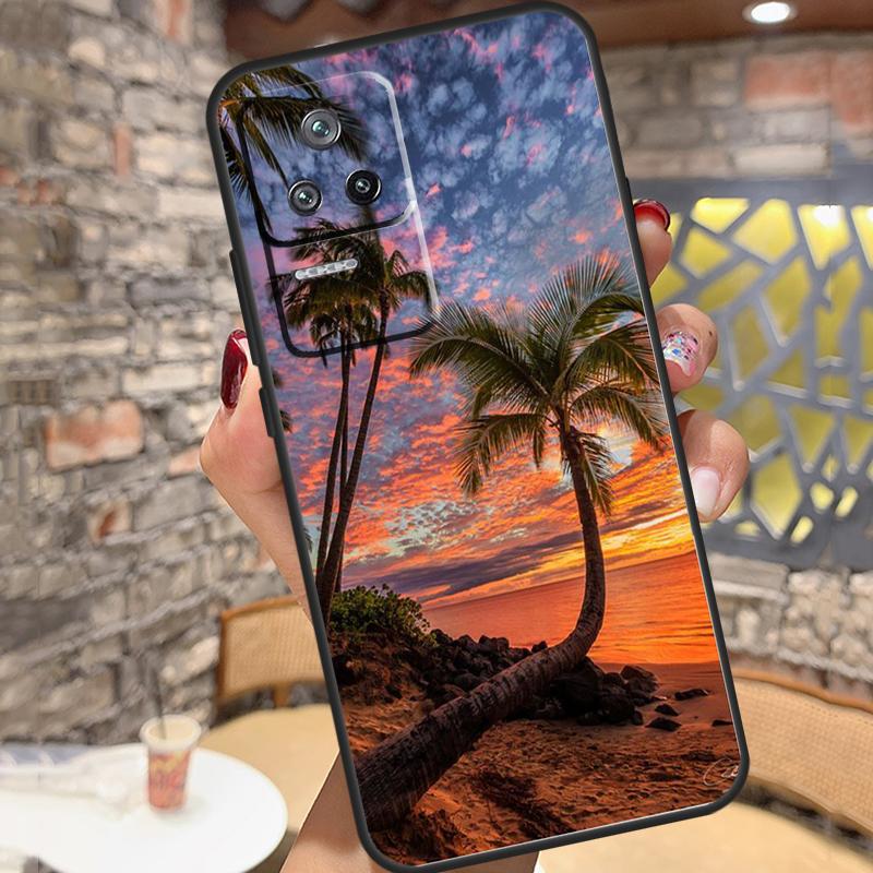 Summer Beach Sunset On Sea Case For Xiaomi 14T Pro 13T 11T 12T 13 14 15 Ultra POCO X6 X7 Pro X3 X5 M6 F5 F6 Pro Cover