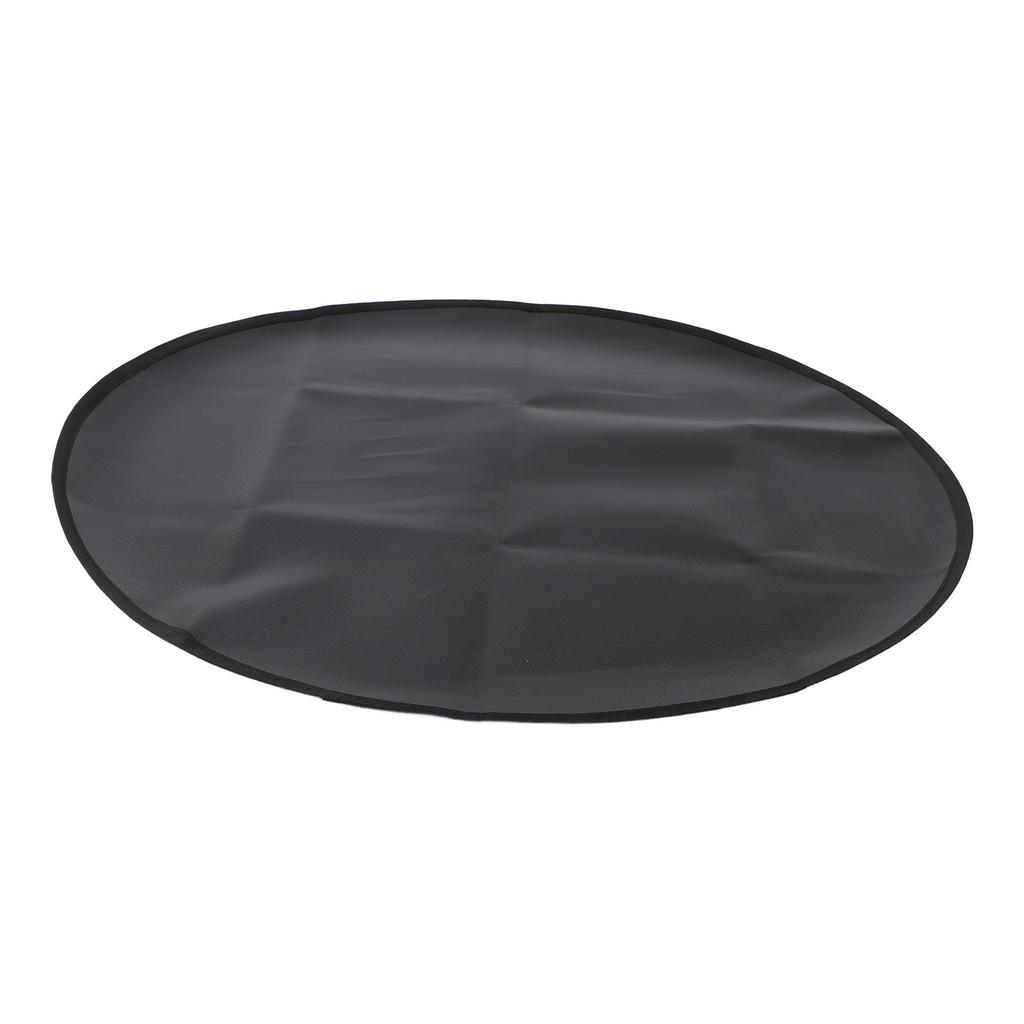Covoraș rotund de 36 de inci pentru exterior, sub grătar, rezistent la foc, pad pentru grătar, rezistent la ulei, impermeabil, rezistent la căldură, pentru interior, covoraș pentru vatră